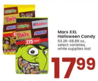 Albertsons Mars XXL Halloween Candy offer