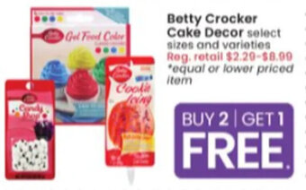 Albertsons Betty Crocker Cake Decor offer