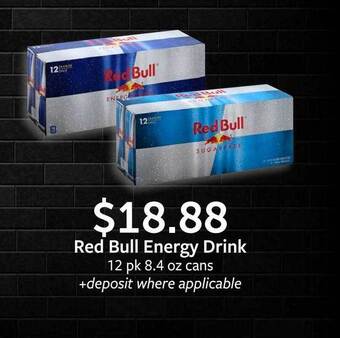 Fareway Red bull energy drink offer