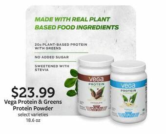 Fareway Vega protein & greens protein powder offer
