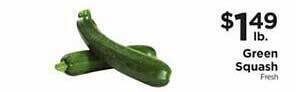 ShopRite Green squash offer