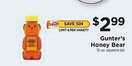 ShopRite Gunter's honey bear offer