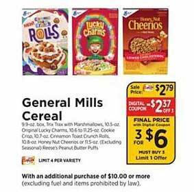 ShopRite General mills cereal offer