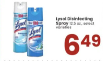Albertsons Lysol Disinfecting Spray offer