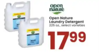 Albertsons Open Nature Laundry Detergent offer