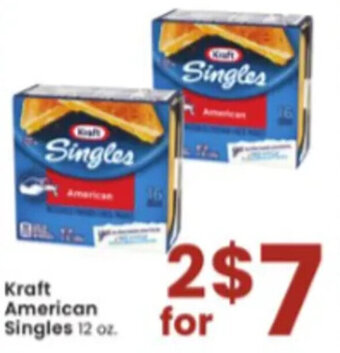 Albertsons Kraft American Singles 12 oz. offer