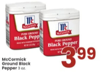 Albertsons McCormick Ground Black Pepper 3 oz. offer