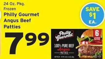 Hannaford Philly gourmet angus beef patties offer