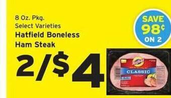 Hannaford Hatfield boneless ham steak offer