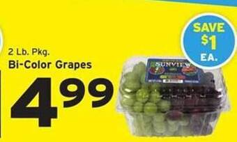 Hannaford Bi-color grapes offer