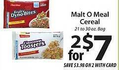ACME Malt o meal cereal offer
