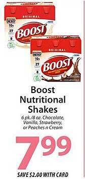 ACME Boost nutritional shakes offer