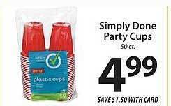 ACME Simply done party cups offer