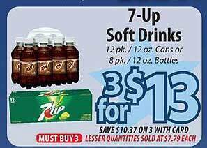 ACME 7-up soft drinks offer