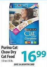 ACME Purina cat chow dry cat food offer