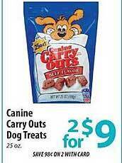 ACME Canine carry outs dog treats offer
