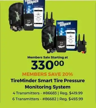 ACME Tireminder smart tire pressure monitoring system offer