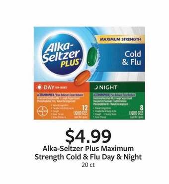 Fareway Alka-seltzer plus maximum strength cold & flu day & night offer