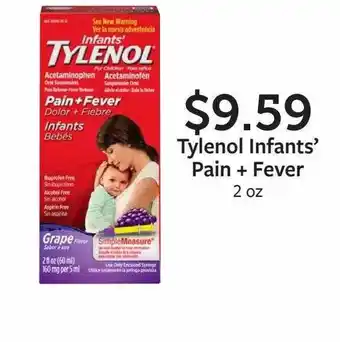 Fareway Tylenol infants' pain + fever offer
