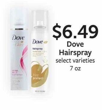 Fareway Dove hairspray offer