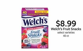 Fareway Welch's fruit snacks offer
