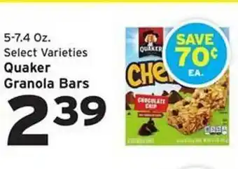 Hannaford Quaker granola bars offer