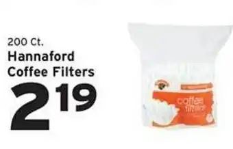 Hannaford coffee filters