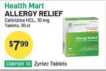 Health Mart Allergy relief offer