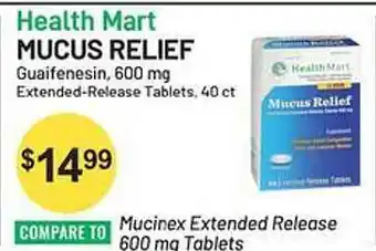Health Mart Mucus relief offer