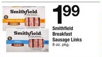 Safeway Smithfield breakfast sausage links offer