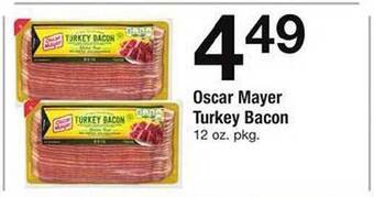 Safeway Oscar mayer turkey bacon offer