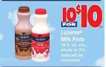 Safeway Lucerne milk pints offer
