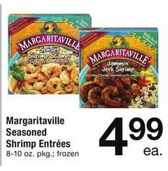 Safeway Margaritaville seasoned shrimp entrées offer
