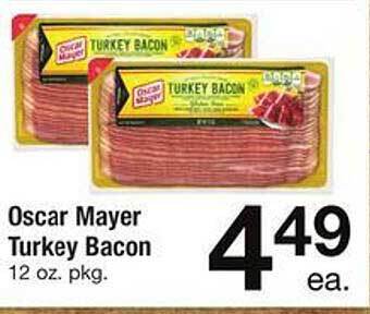 Safeway Oscar mayer turkey bacon offer