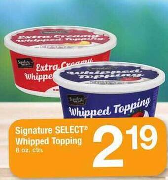 Safeway Signature select whipped topping offer