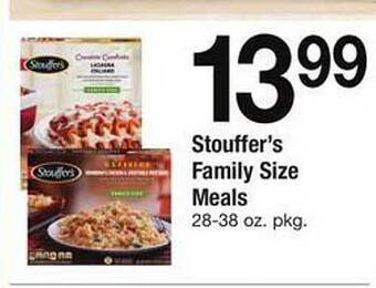 Safeway Stouffer's family size meals offer