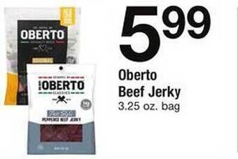 Safeway Oberto beef jerky offer