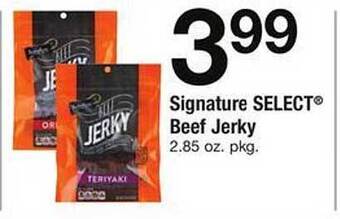 Safeway Signature select beef jerky offer