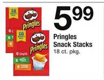 Safeway Pringles snack stacks offer