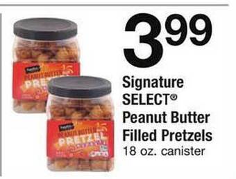 Safeway Signature select peanut butter filled pretzels offer