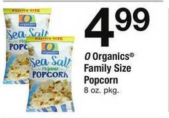 Safeway O organics family size popcorn offer