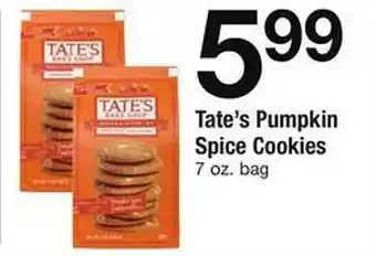 Safeway Tate's pumpkin spice cookies offer