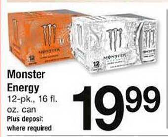 Safeway Monster energy offer