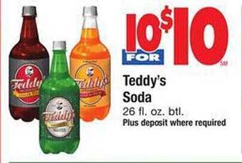 Safeway Teddy's soda offer
