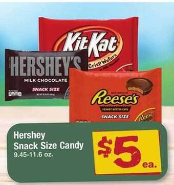 Safeway Hershey snack size candy offer