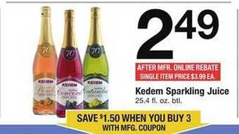 Safeway Kedem sparkling juice offer