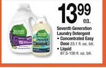 Safeway Seventh generation laundry detergent offer