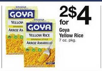Safeway Goya yellow rice offer