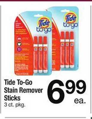 Safeway Tide to-go stain remover sticks offer