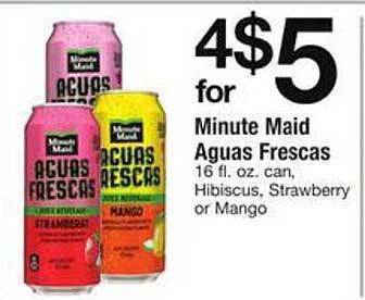 Safeway Minute maid aguas frescas offer